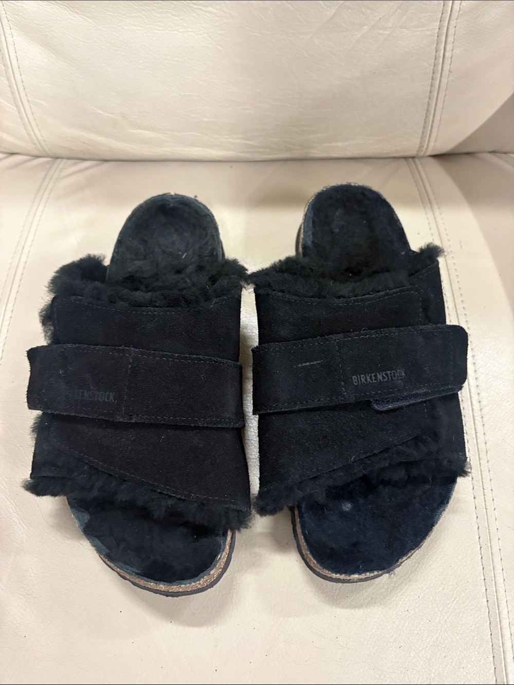 Birkenstock Kyoto Black Shearling Sz 38 - Picture 10 of 10